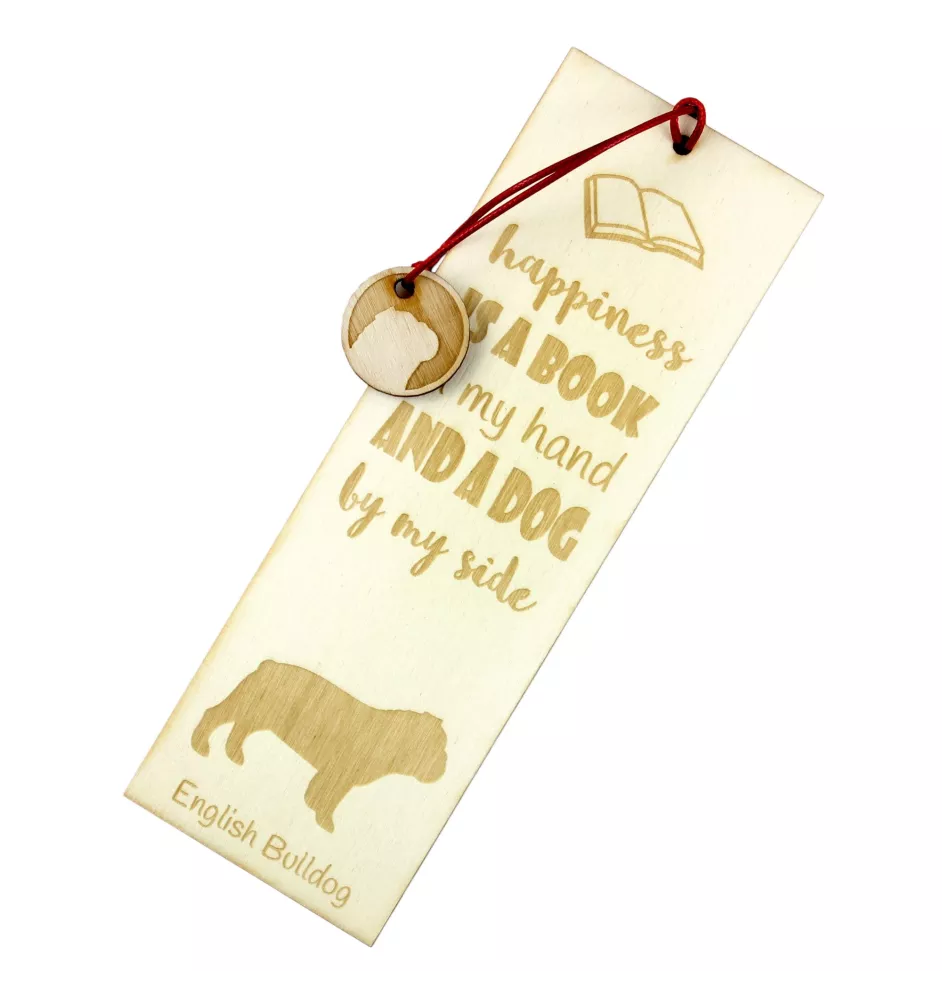 Bulldog, Bulldog anglais - marque-page pour livre avec chien, marque-page personnalisé, accessoire canin pour les lecteurs de la marque Art-Dog