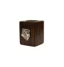 Bulldog, English Bulldog, British Bulldog II - wooden candle holder with a dog, a unique souvenir after losing a dog, a handicraft from the Art-Dog brand