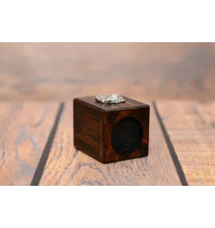 Bulldog, Englische Bulldogge II - Holzkerzenständer mit Hund, einzigartiges Andenken an den Verlust eines Hundes, Handwerkskunst der Marke Art-Dog