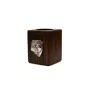 Bulldog, English Bulldog, British Bulldog III - wooden candle holder with a dog, a unique souvenir after losing a dog, a handicraft from the Art-Dog brand