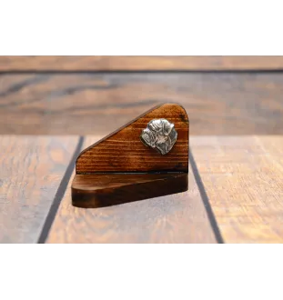 Bulldog, Bulldog anglais I - bougeoir en bois avec un chien, support pour bougie chauffe-plat, lieu de mémoire pour chien de la marque Art-Dog