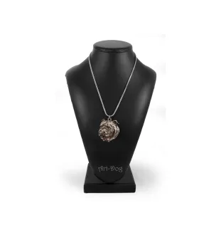 Bulldog, Bulldog anglais I - un collier avec un chien, un pendentif de chien sur une chaîne en argent, un bijou unique de la marque Art-Dog