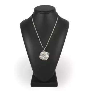 Bulldog, Bulldog anglais III - un collier avec un chien, un pendentif de chien sur une chaîne en argent, un bijou unique de la marque Art-Dog