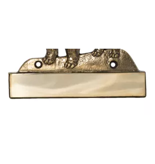 Bulldog, Bulldog anglais I - plaque d'adresse avec chien, plaque de nom en laiton, plaque de porte personnalisée avec le nom de la marque Art-Dog