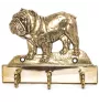 Bulldog, English Bulldog, British Bulldog - key holder with a dog, brass handle for dog accessories, an elegant decoration for the hallway from the Art-Dog brand.