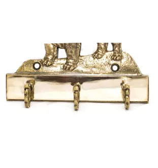 Bulldog, Bulldog anglais - porte-clés avec chien, support en laiton pour accessoires pour chiens, élégante décoration pour le couloir de la marque Art-Dog