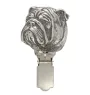 Bulldog, English Bulldog, British Bulldog - brooch with a clip, holder for a start number, silver-plated dog show pin from the Art-Dog brand