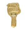 Bulldog, Bulldog anglais - broche avec pince, support doré pour numéro de départ, élégante épingle pour exposition de chiens de la marque Art-Dog