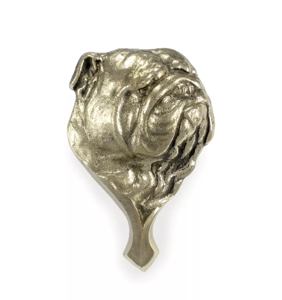 Bulldogge - Türklopfer in Form eines Hundekopfes, Messing-Türklopfer, Retro-Dekoration an der Tür der Marke Art-Dog