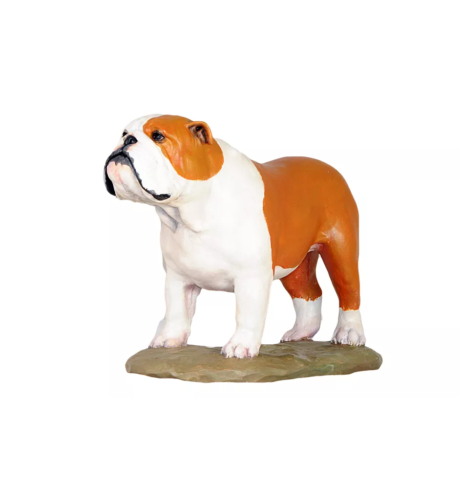 Bulldog, English Bulldog, British Bulldog II - painted figurine, statue, figure, made by the artist, brand Art-Dog