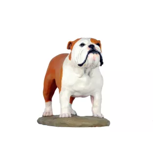 Bulldog, Bulldog anglais II - figurine peinte, statue, sculpture, réalisée par l'artiste, marque Art-Dog