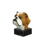 Bulldog, Bulldog anglais III - figurine peinte, statue, sculpture, réalisée par l'artiste, marque Art-Dog