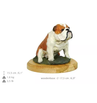 Bulldog - figurine peinte, statue, sculpture, réalisée par l'artiste, marque Art-Dog