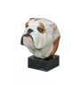 Bulldog, Englische Bulldogge - bemalte Figur, Statue, Skulptur, vom Künstler hergestellt, Marke Art-Dog