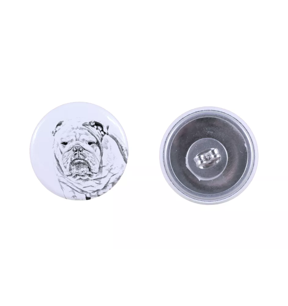 Bulldog, English Bulldog, British Bulldog - unique dog earrings, your pet on a keychain, Art-Dog's own brand