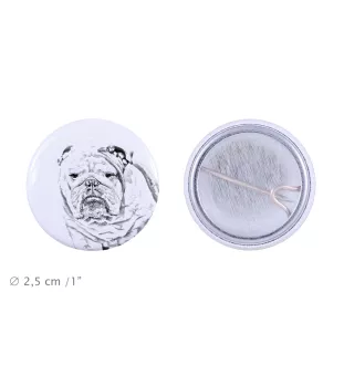 Buldog przypinka z psem mała Art-Dog