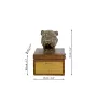 Bulldog, English Bulldog, British Bulldog - urn for dog ashes with a statuette, small urn for a dog, personalized urn with a bust of a dog by Art-Dog brand
