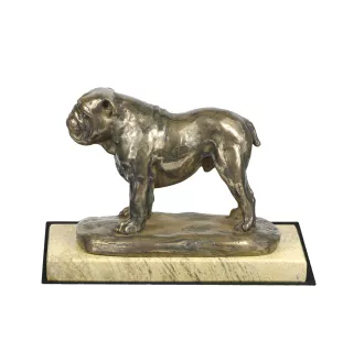 Bulldog, Englische Bulldogge - Hundestatue, Hundesilhouettefigur, Trophäe für die Hundeausstellung der Marke Art-Dog