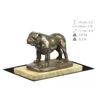 Bulldog, Bulldog anglais - statuette de chien, figurine de silhouette de chien, trophée pour exposition de chiens de la marque Art-Dog