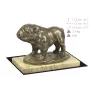 Bulldog I - dog figurine, dog silhouette figurine, trophy for Art-Dog dog show exhibition
