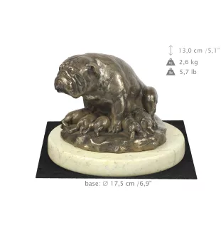 Bulldogge II - Hundestatue, Hundesilhouettefigur, Trophäe für die Hundeausstellung der Marke Art-Dog