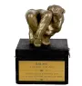 Bulldog - une urne avec une gravure et une sculpture de chien, un dernier adieu, un produit fait à la main de la marque Art-Dog