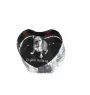 Bulldog, English Bulldog, British Bulldog - a photo of a dog in crystal, crystal heart, unique photo frame from the Art-Dog brand