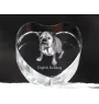 Bulldog, Bulldog anglais - une photo de chien dans un cristal, un cœur en cristal, un cadre photo exceptionnel de la marque Art-Dog