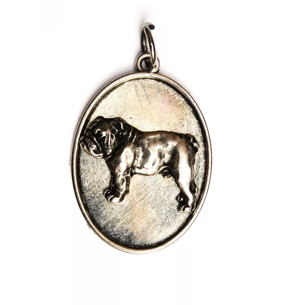 Bulldog, English Bulldog, British Bulldog I - necklace with a dog, pendant for a dog mom, unique jewelry from the Art-Dog brand