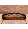 Bulldog, Englische Bulldogge II - Holzständer mit Schalen für Hunde, dekorative Hundeschalen, Geschenk zur Adoption eines Hundes von der Marke Art-Dog