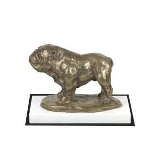 Bulldog I statuetka na białym drewnie Art-Dog