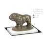 Bulldog I - dog figurine, figure on a white base, trophy for Art-Dog dog show exhibition