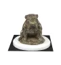 Bulldog III - statuette de chien, figurine sur un socle blanc, trophée pour exposition de chiens de la marque Art-Dog