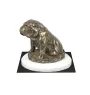 Bulldog III statuetka na białym drewnie Art-Dog