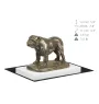 Bulldog, Bulldog anglais - statuette de chien, figurine sur un socle blanc, trophée pour exposition de chiens de la marque Art-Dog