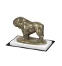 Bulldog I - dog figurine, statue on white marble, trophy for Art-Dog dog show exhibition
