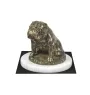 Bulldog III - dog figurine, statue on white marble, trophy for Art-Dog dog show exhibition