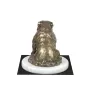 Bulldog III - dog figurine, statue on white marble, trophy for Art-Dog dog show exhibition
