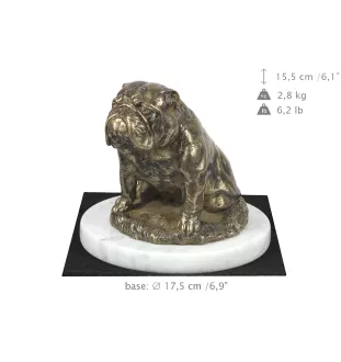 Bulldog III statuetka na jasnym kamieniu Art-Dog