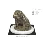 Bulldog III - dog figurine, statue on white marble, trophy for Art-Dog dog show exhibition