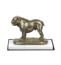 Bulldog, Bulldog anglais - une statuette de chien, une figurine en marbre blanc, un trophée pour l'exposition de chiens de la marque Art-Dog