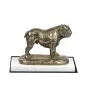 Bulldog, Bulldog anglais - une statuette de chien, une figurine en marbre blanc, un trophée pour l'exposition de chiens de la marque Art-Dog
