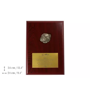 Bulldog - bas-relief of a dog, small decoration, realistic plaque with the Art-Dog brand