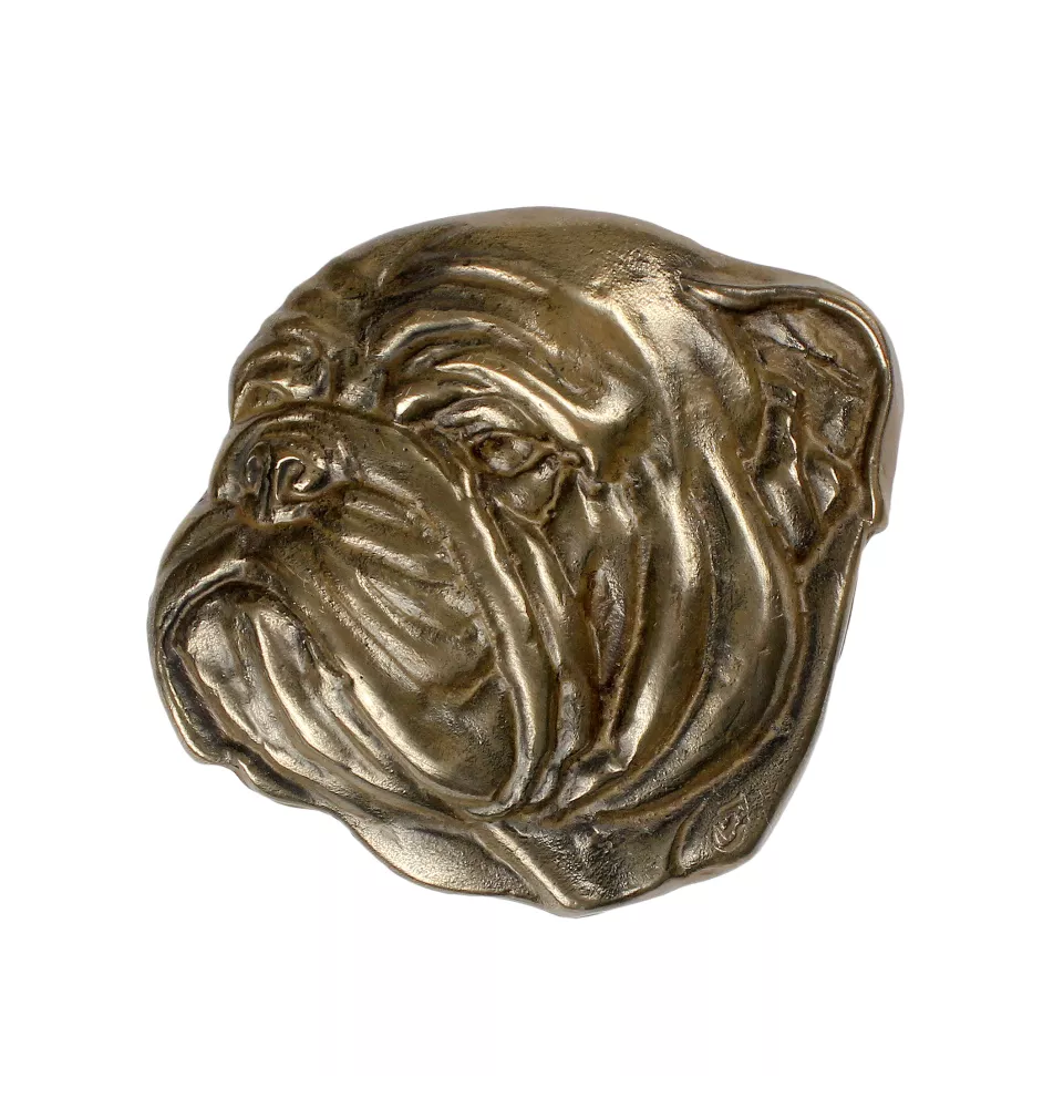 Bulldog I - commemorative plaque with a dog, personalized thank you, award, diploma with dedication from the Art-Dog brand