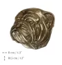 Bulldog I - plaque commémorative avec chien, remerciement personnalisé, récompense, diplôme avec dédicace de la marque Art-Dog