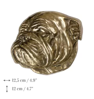 Bulldog II - plaque commémorative avec chien, remerciement personnalisé, récompense, diplôme avec dédicace de la marque Art-Dog