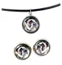Bulldog, English Bulldog, British Bulldog - jewelry with your photo box, set of necklace and earrings, personalized products from the Art-Dog brand