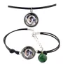 Bulldog, Bulldog anglais - ensemble de bijoux avec votre photo, ensemble fait à la main, bracelet et collier de la marque Art.-Dog