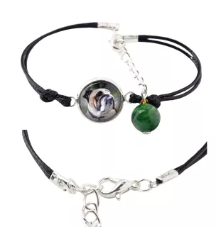 Bulldog, Englische Bulldogge - Armband in einer Schachtel mit Ihrem Foto, femininer Schmuck, ein ausgezeichnetes Geschenk der Marke Art-Dog.