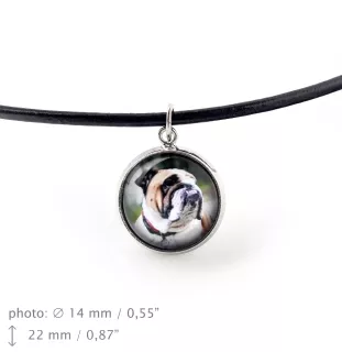 Bulldog, English Bulldog, British Bulldog - necklace in a box, elegant decoration, pendant from the Art-Dog brand